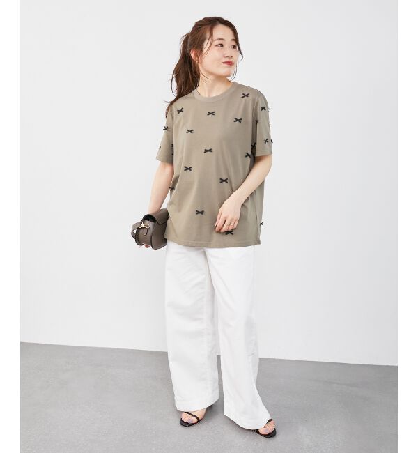  「《軽めな素材で夏も快適》ライトオンスデニムワイドパンツ」|デニム|