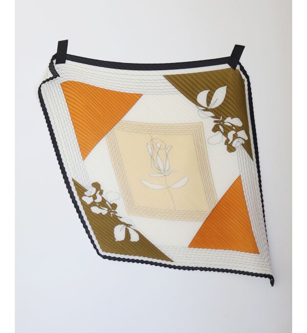  「《WEB限定アイテム》パネルフラワープリーツスカーフ」|バンダナ・スカーフ|