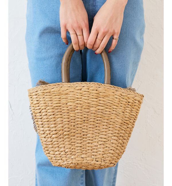  「リボン付きバケツ型トートバック」|トートバッグ|