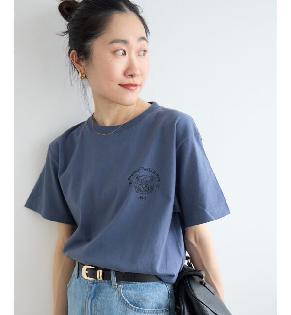  「Regency Works CAT Tシャツ」|Tシャツ・カットソー|ネイビー