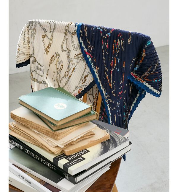  「《WEB限定アイテム》ビットプリントプリーツスカーフ」|バンダナ・スカーフ|