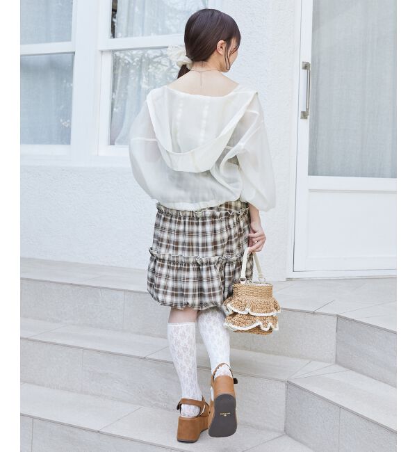  「シアーフードブルゾン」|シャツ・ブラウス|