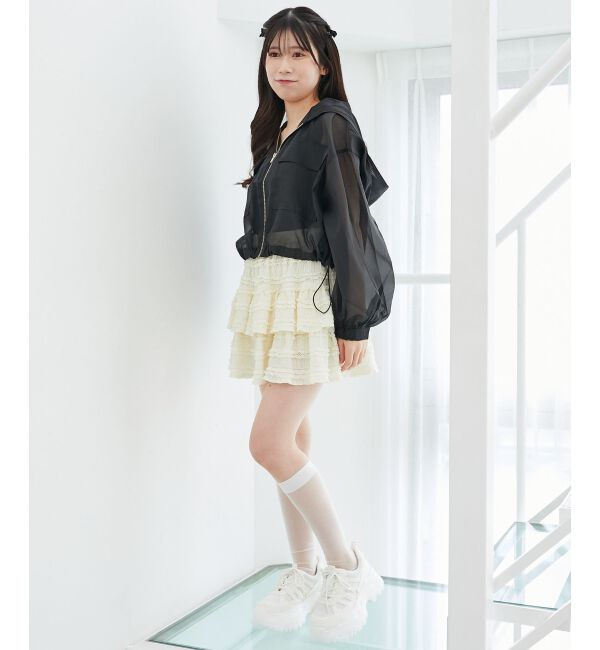  「シアーフードブルゾン」|シャツ・ブラウス|