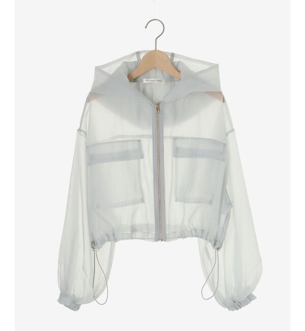  「シアーフードブルゾン」|シャツ・ブラウス|