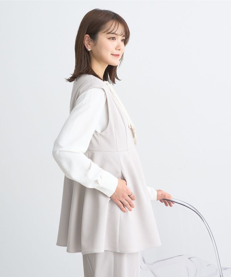 earth music&ecology「ペプラムジップジレ」|ベスト・ジレ|