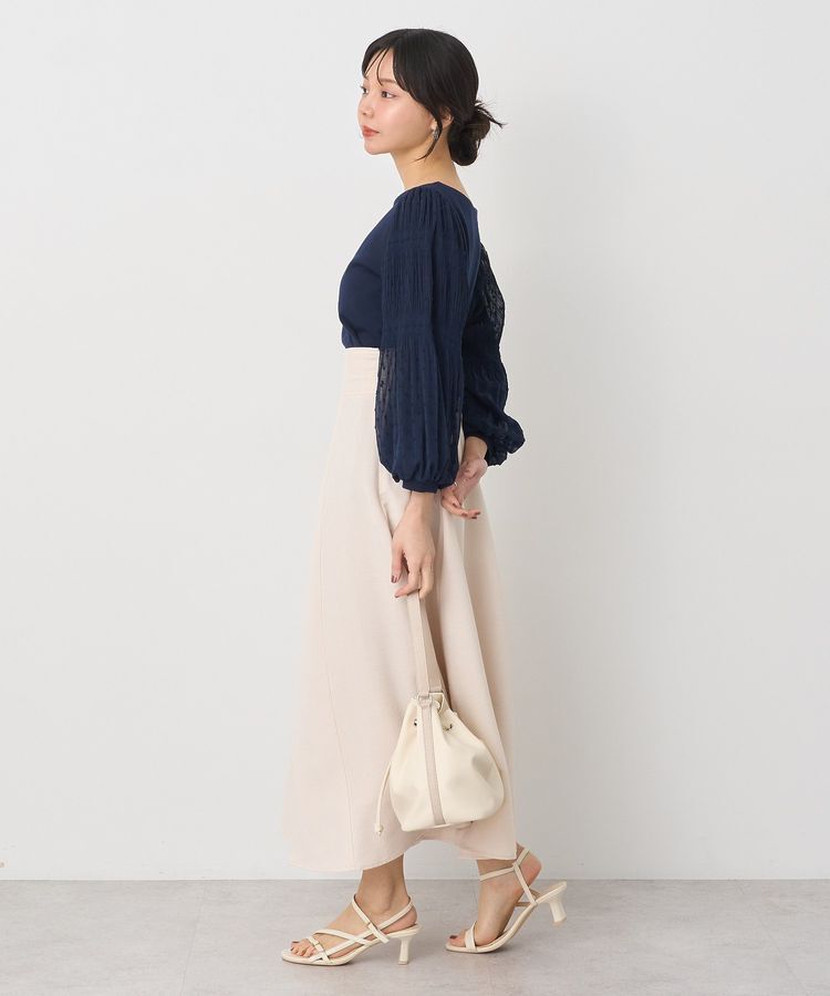 earth music&ecology「バックレースアップスカート」|フレア|