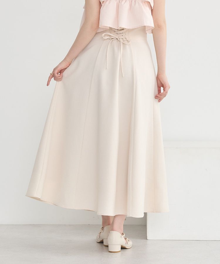 earth music&ecology「バックレースアップスカート」|フレア|