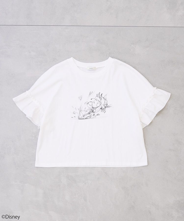 earth music&ecology「スティッチ/フリルドッキングTEE」|Tシャツ・カットソー|