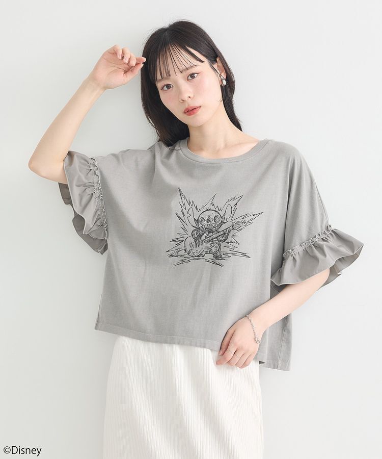earth music&ecology「スティッチ/フリルドッキングTEE」|Tシャツ・カットソー|