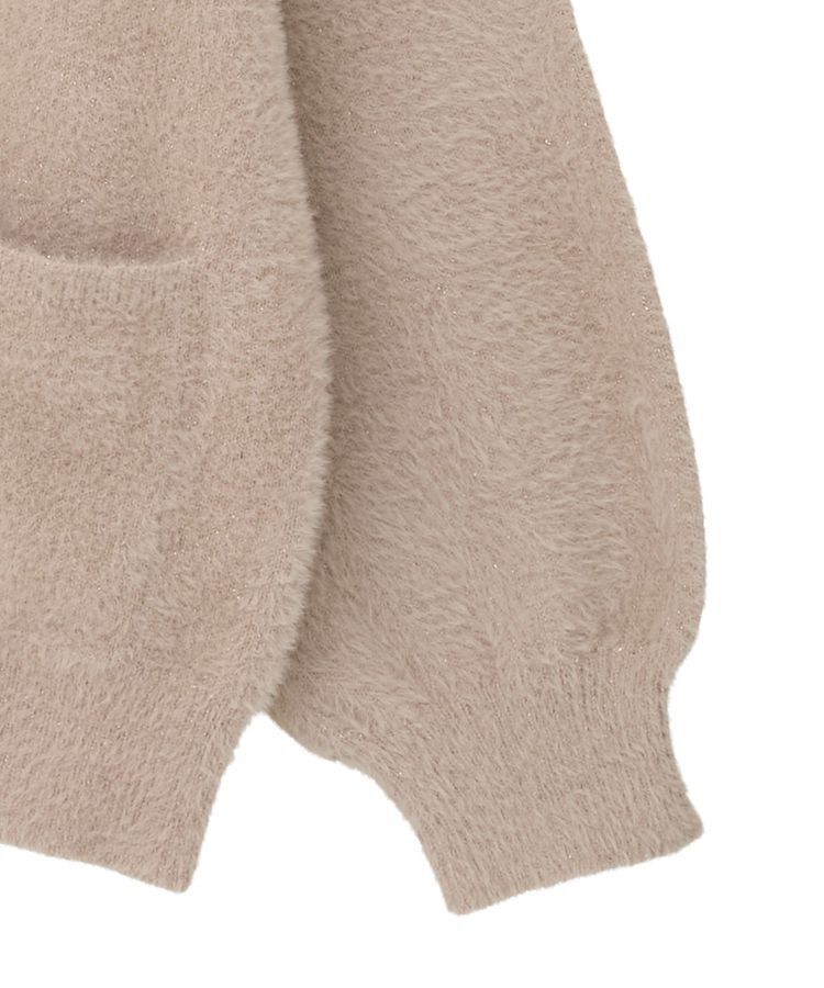 earth music&ecology「ラメミニシャギーVネックニットカーディガン」|カーディガン|