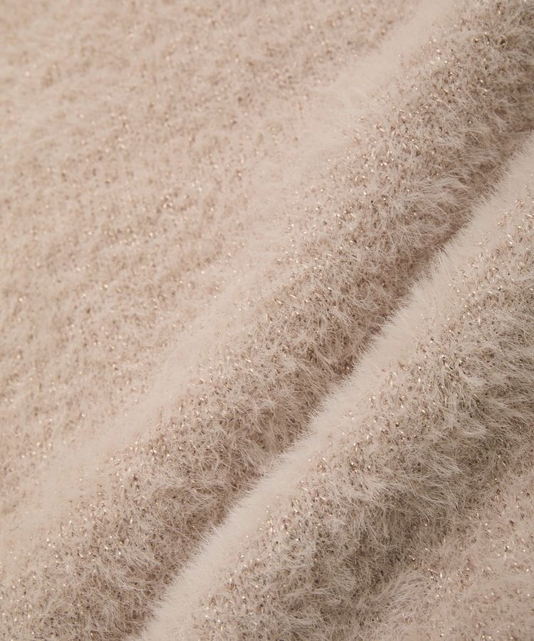 earth music&ecology「ラメミニシャギーVネックニットカーディガン」|カーディガン|