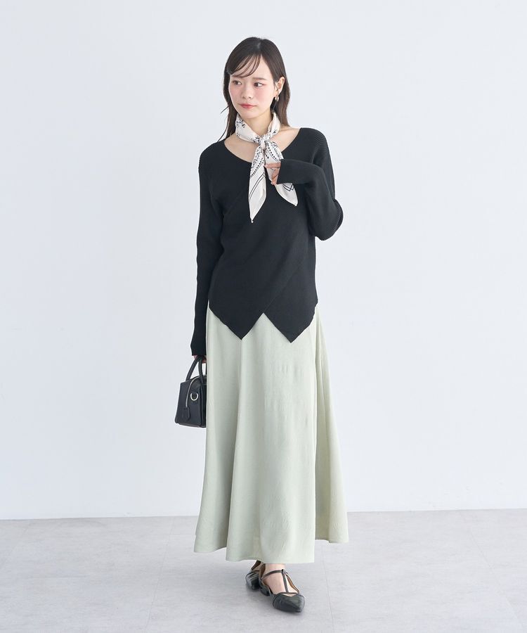 earth music&ecology「ボタニカル柄スカーフ(70&times;70)」|バンダナ・スカーフ|