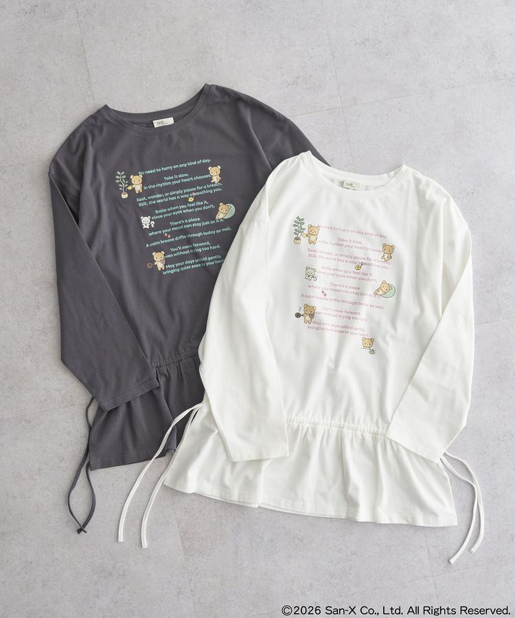 earth music&ecology「リラックマ&times;earth ブラウジングロンT」|Tシャツ・カットソー|