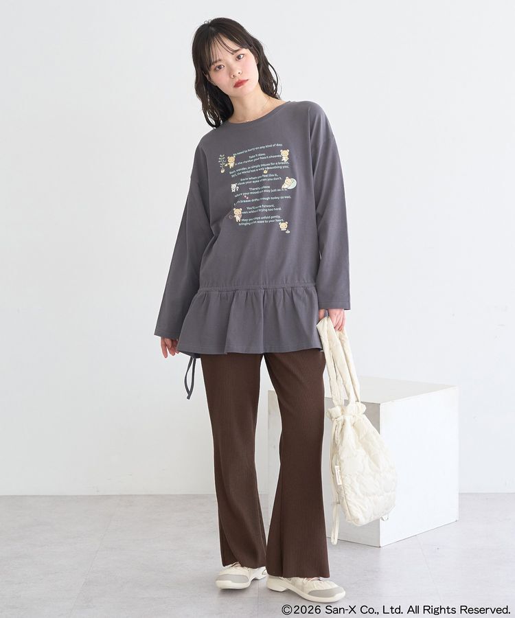 earth music&ecology「リラックマ&times;earth ブラウジングロンT」|Tシャツ・カットソー|