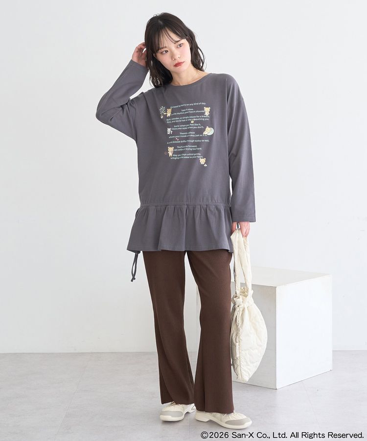 earth music&ecology「リラックマ&times;earth ブラウジングロンT」|Tシャツ・カットソー|