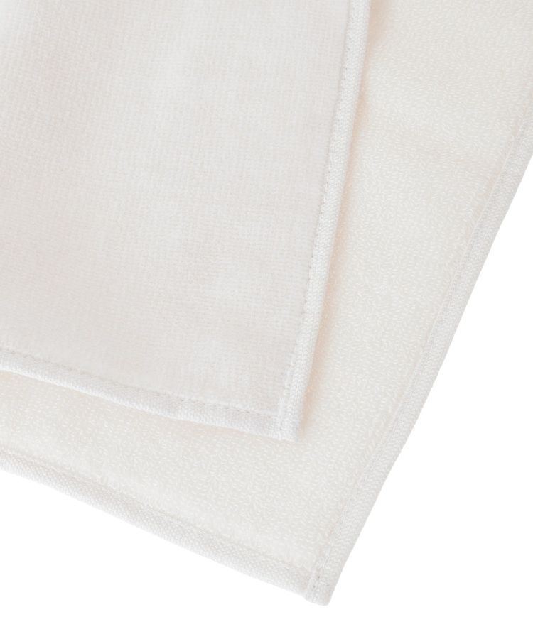 Maison de FLEUR「リボンフレーム刺繍タオルハンカチ」|ハンカチ|