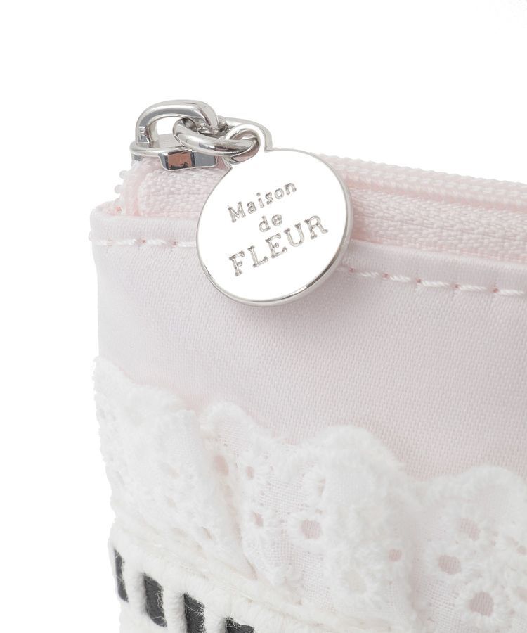 Maison de FLEUR「コットンフリルポーチ」|ポーチ|