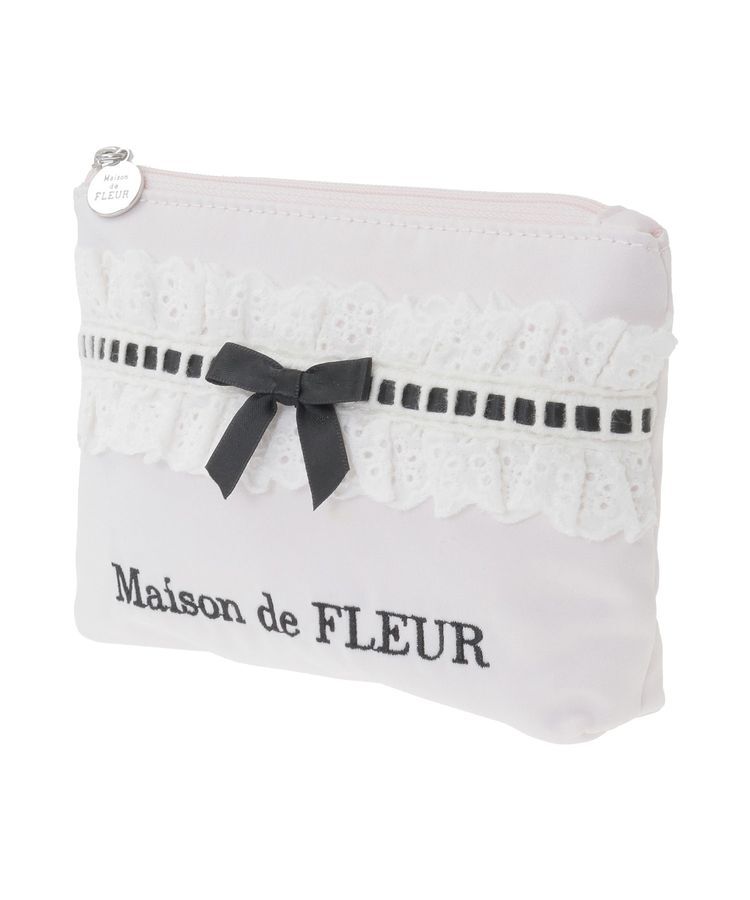 Maison de FLEUR「コットンフリルポーチ」|ポーチ|