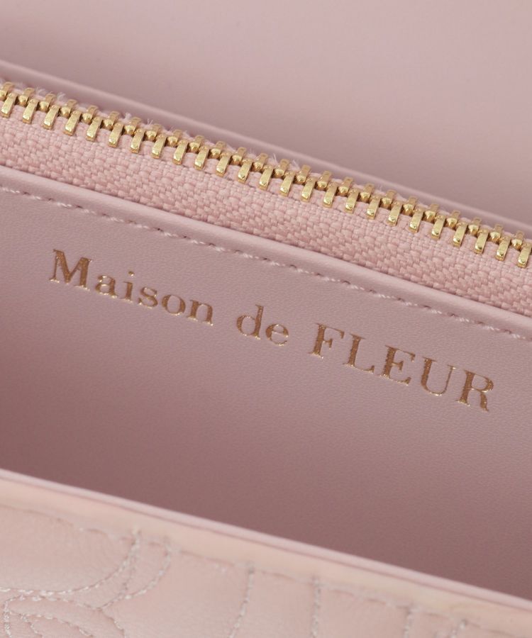 Maison de FLEUR「リボンキルティングロングウォレット」|財布|