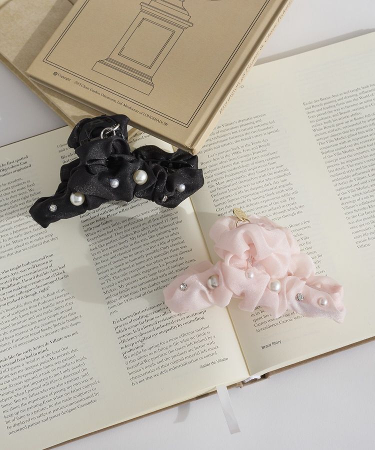 Maison de FLEUR「オーガンジーパールエアリーバンスクリップ」|その他|