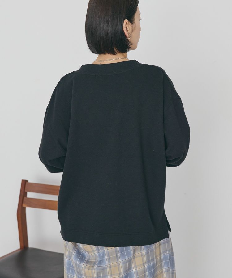 AMERICAN HOLIC「Vネックスムース起毛プルオーバー」|スウェット・ジャージ|