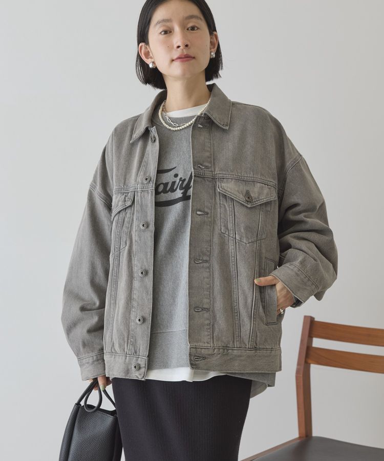 AMERICAN HOLIC「ロング丈デニムジャケット」|テーラードジャケット|