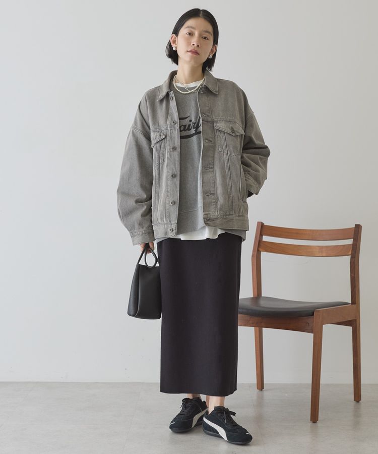 AMERICAN HOLIC「ロング丈デニムジャケット」|テーラードジャケット|