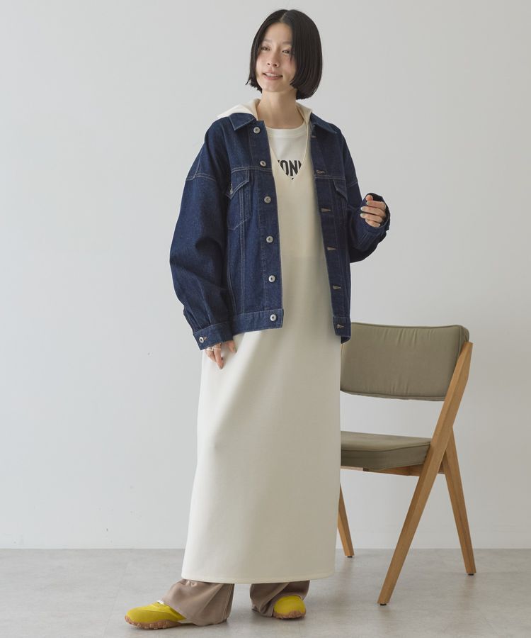 AMERICAN HOLIC「ロング丈デニムジャケット」|テーラードジャケット|