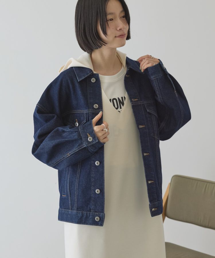 AMERICAN HOLIC「ロング丈デニムジャケット」|テーラードジャケット|One Wash