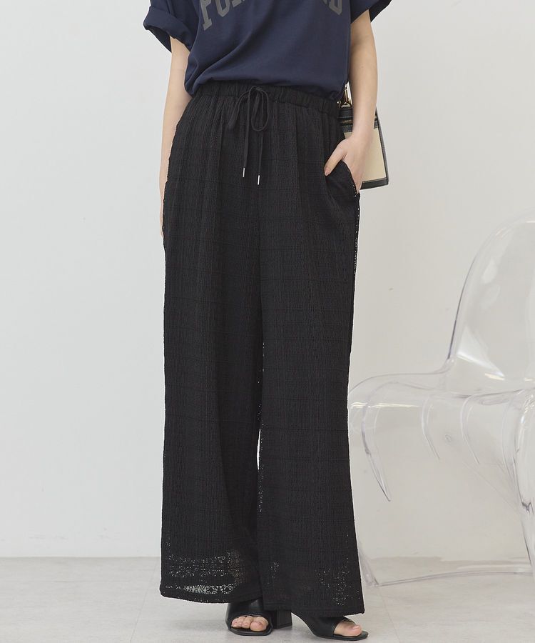 AMERICAN HOLIC「サイドメローレースパンツ」|その他|Black