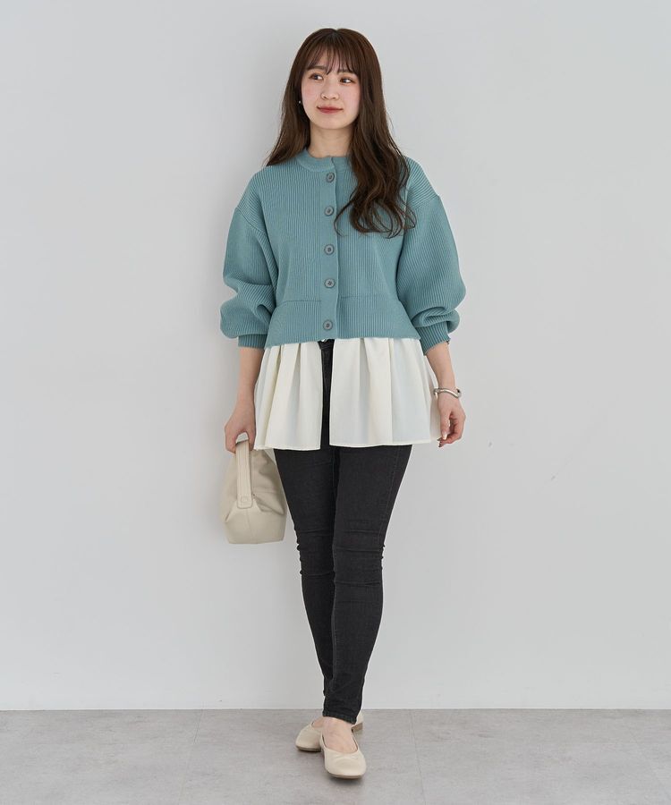 Green Parks「・ELENCARE DUE スソレイヤーニットカーディガン」|カーディガン|