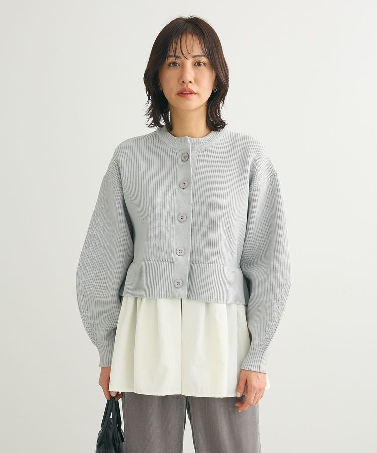 Green Parks「・ELENCARE DUE スソレイヤーニットカーディガン」|カーディガン|