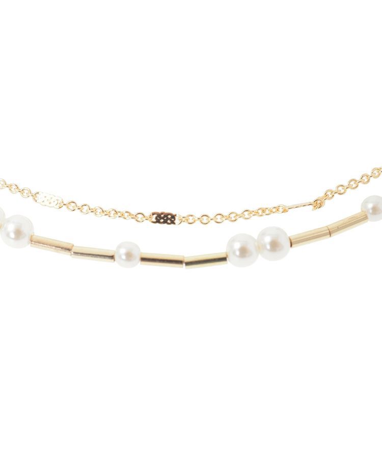 armonia「every walk.2連パールパイプネックレス」|ネックレス|