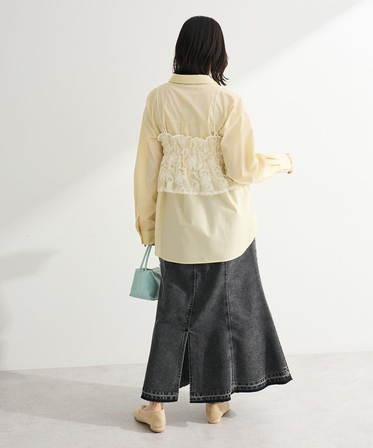 Green Parks「SET2点シャツ+レースビスチェ」|シャツ・ブラウス|