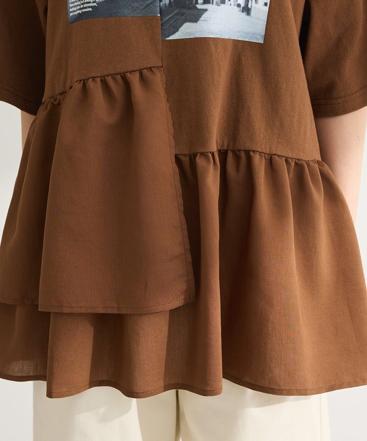 Green Parks「アソート柄ドッキングプルオーバー」|Tシャツ・カットソー|