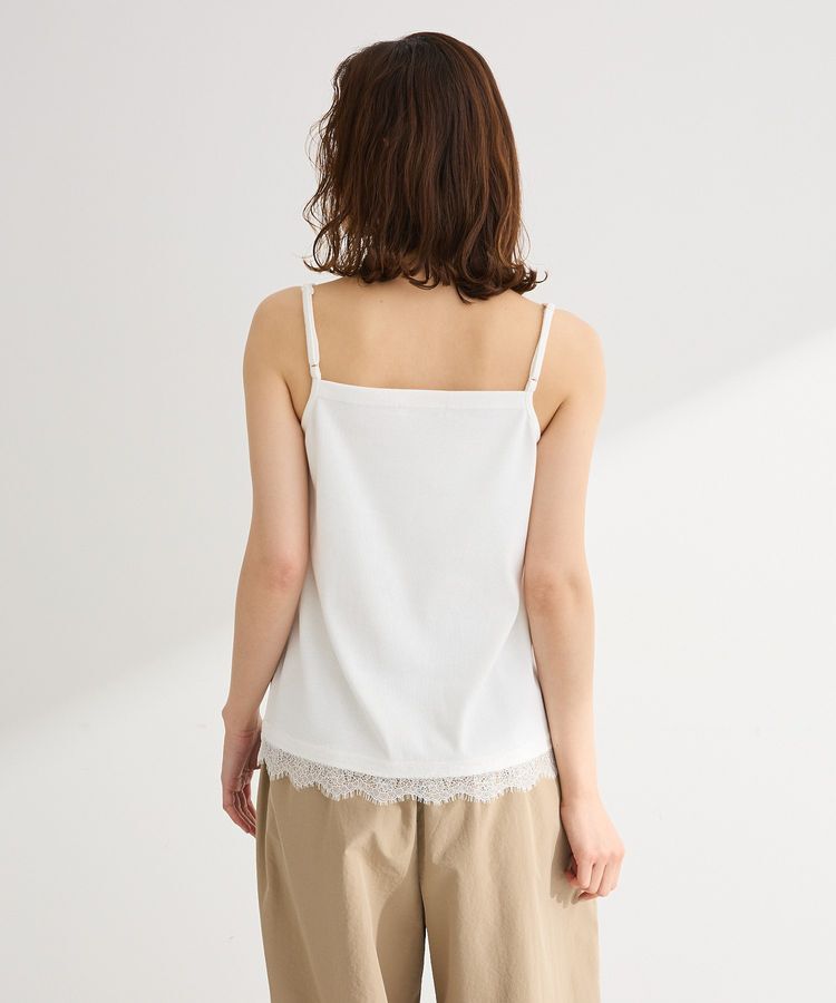 Green Parks「ヒゲレーススクエアキャミソール」|キャミソール|