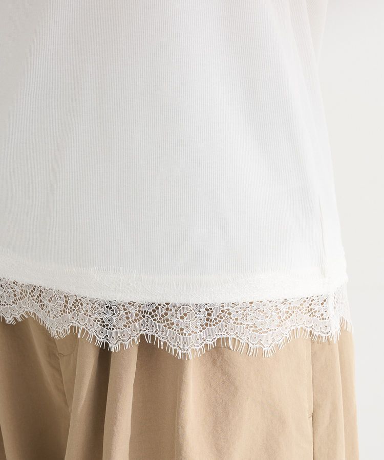 Green Parks「ヒゲレーススクエアキャミソール」|キャミソール|