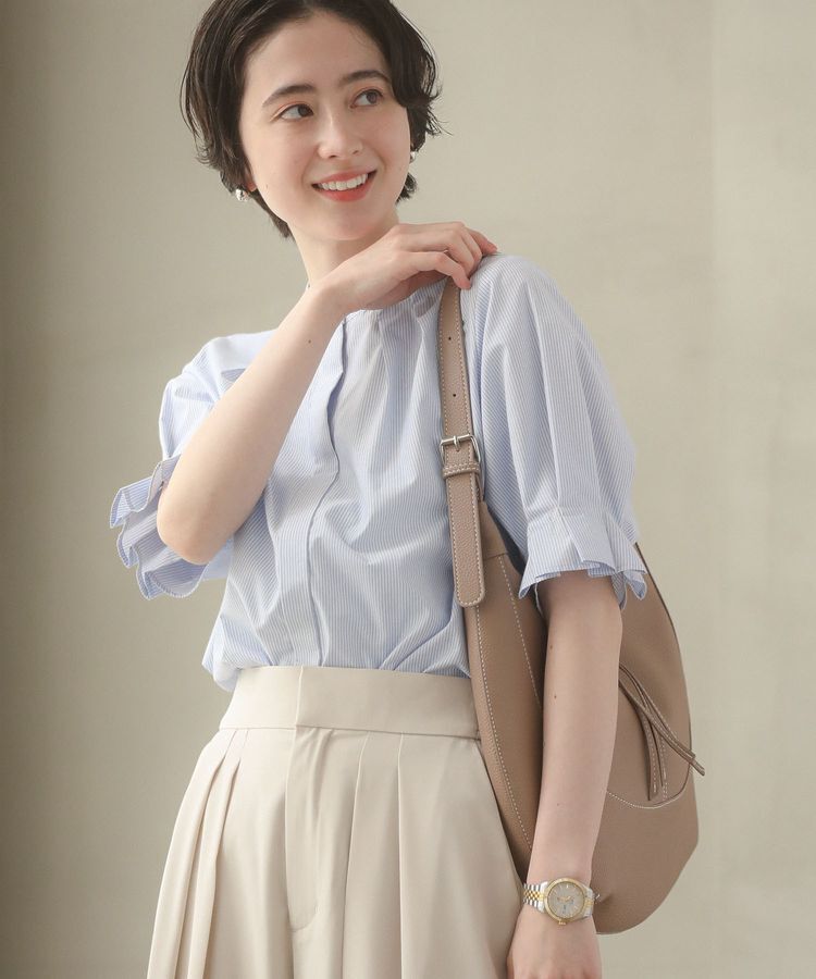 Green Parks「タックショートスリーブブラウス」|シャツ・ブラウス|