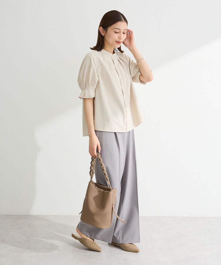 Green Parks「タックショートスリーブブラウス」|シャツ・ブラウス|