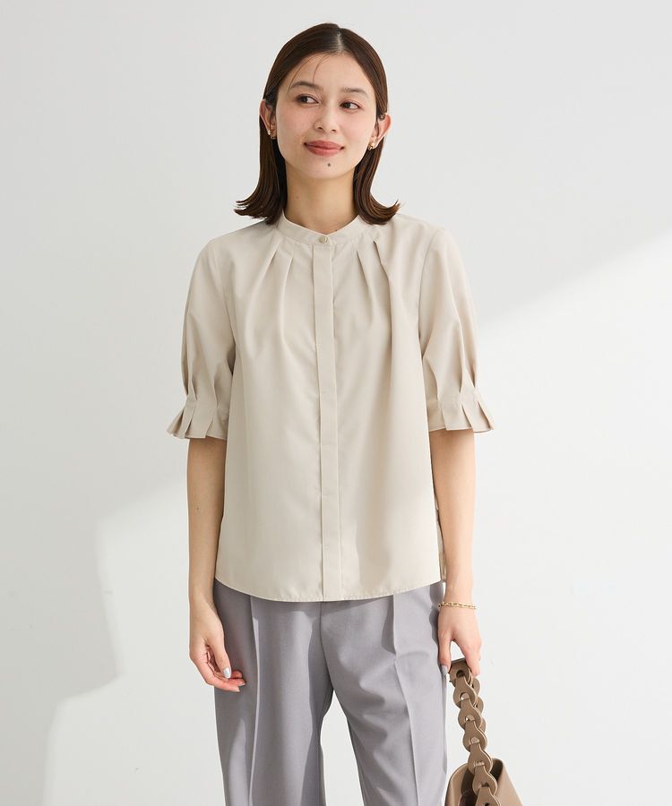 Green Parks「タックショートスリーブブラウス」|シャツ・ブラウス|