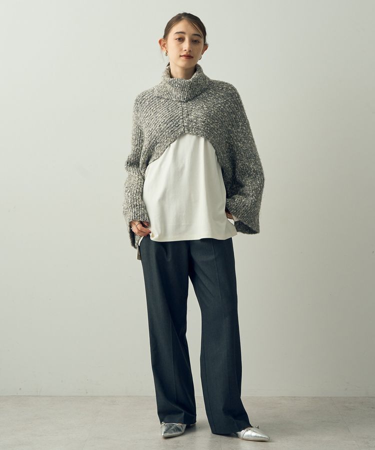 YECCA VECCA「2wayラメ混MIXニットベスト」|ベスト・ジレ|