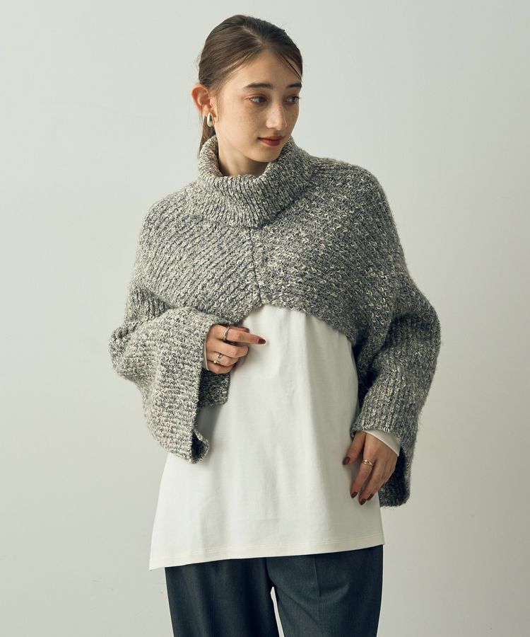 YECCA VECCA「2wayラメ混MIXニットベスト」|ベスト・ジレ|