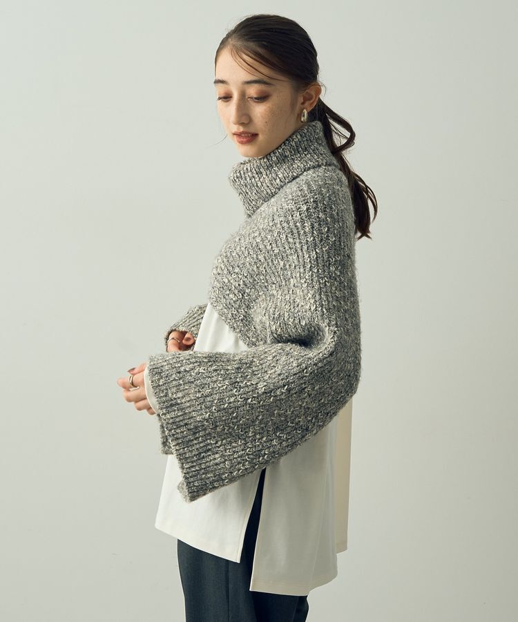 YECCA VECCA「2wayラメ混MIXニットベスト」|ベスト・ジレ|