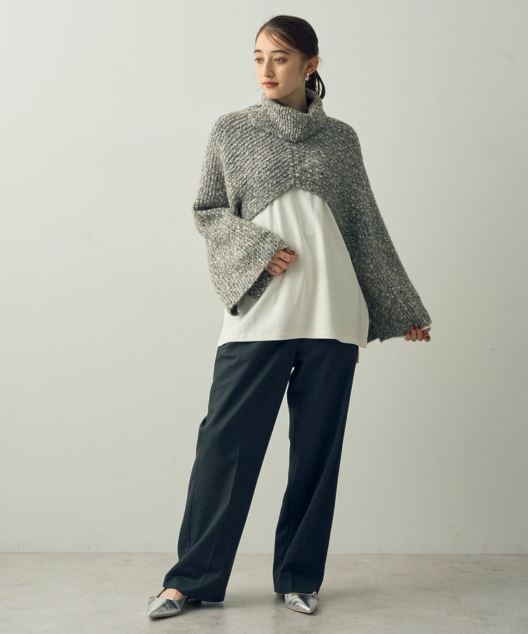 YECCA VECCA「2wayラメ混MIXニットベスト」|ベスト・ジレ|