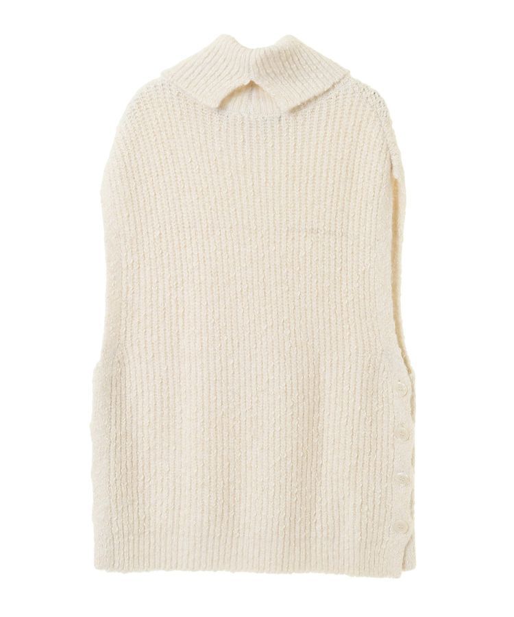 YECCA VECCA「2wayラメ混MIXニットベスト」|ベスト・ジレ|