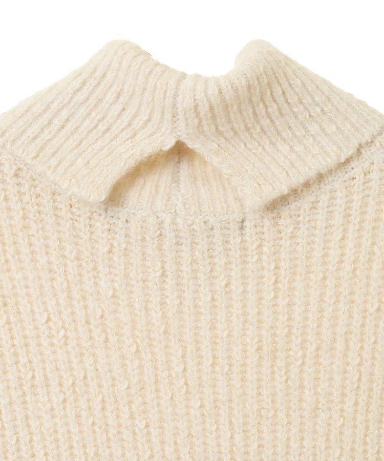 YECCA VECCA「2wayラメ混MIXニットベスト」|ベスト・ジレ|