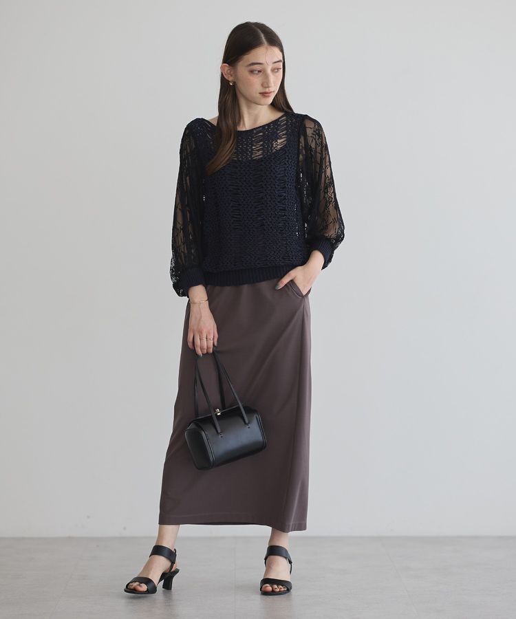 YECCA VECCA「【archive】テープヤーン袖レースプルオーバー」|ニット・セーター|