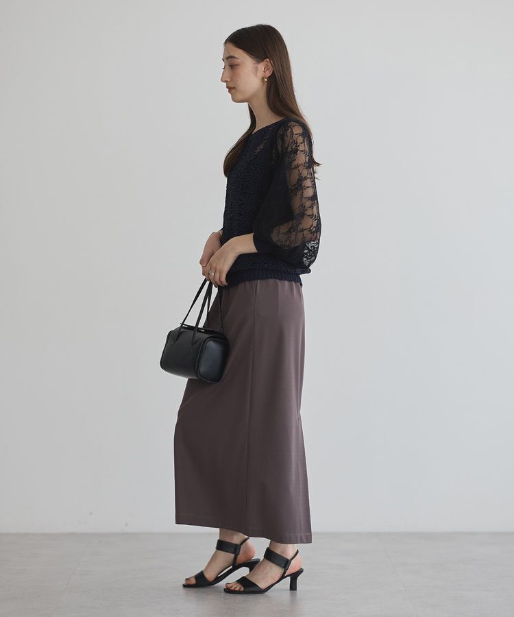 YECCA VECCA「【archive】テープヤーン袖レースプルオーバー」|ニット・セーター|