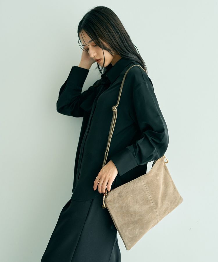 YECCA VECCA「【AULENTTI】スエードショルダーバッグ」|ショルダー・メッセンジャー|