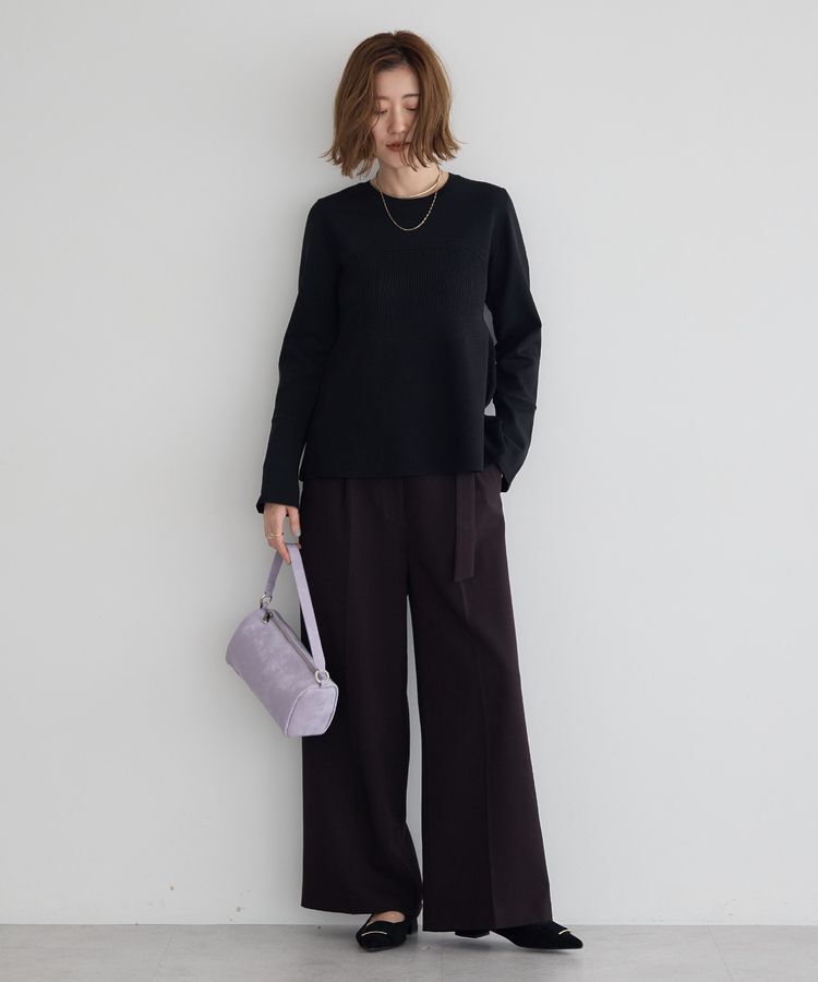 YECCA VECCA「【cache cache】シルクサテンPU筒型ショルダー」|ショルダー・メッセンジャー|